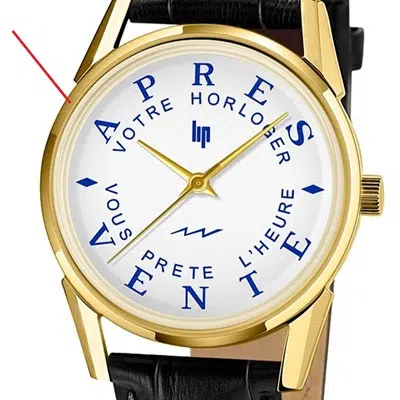 montre finition plaque or