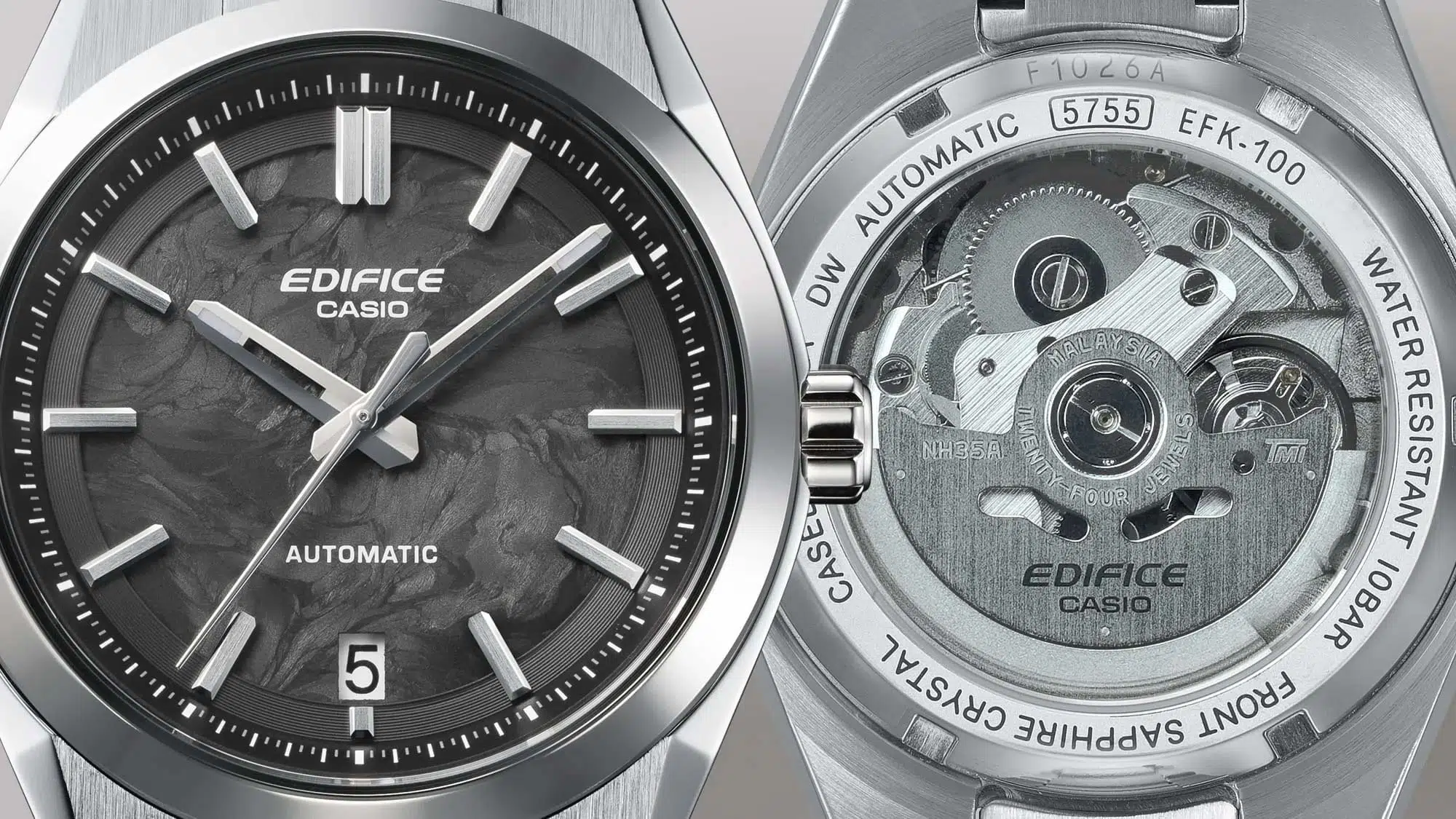 casio edifice forged carbon efk 100 9