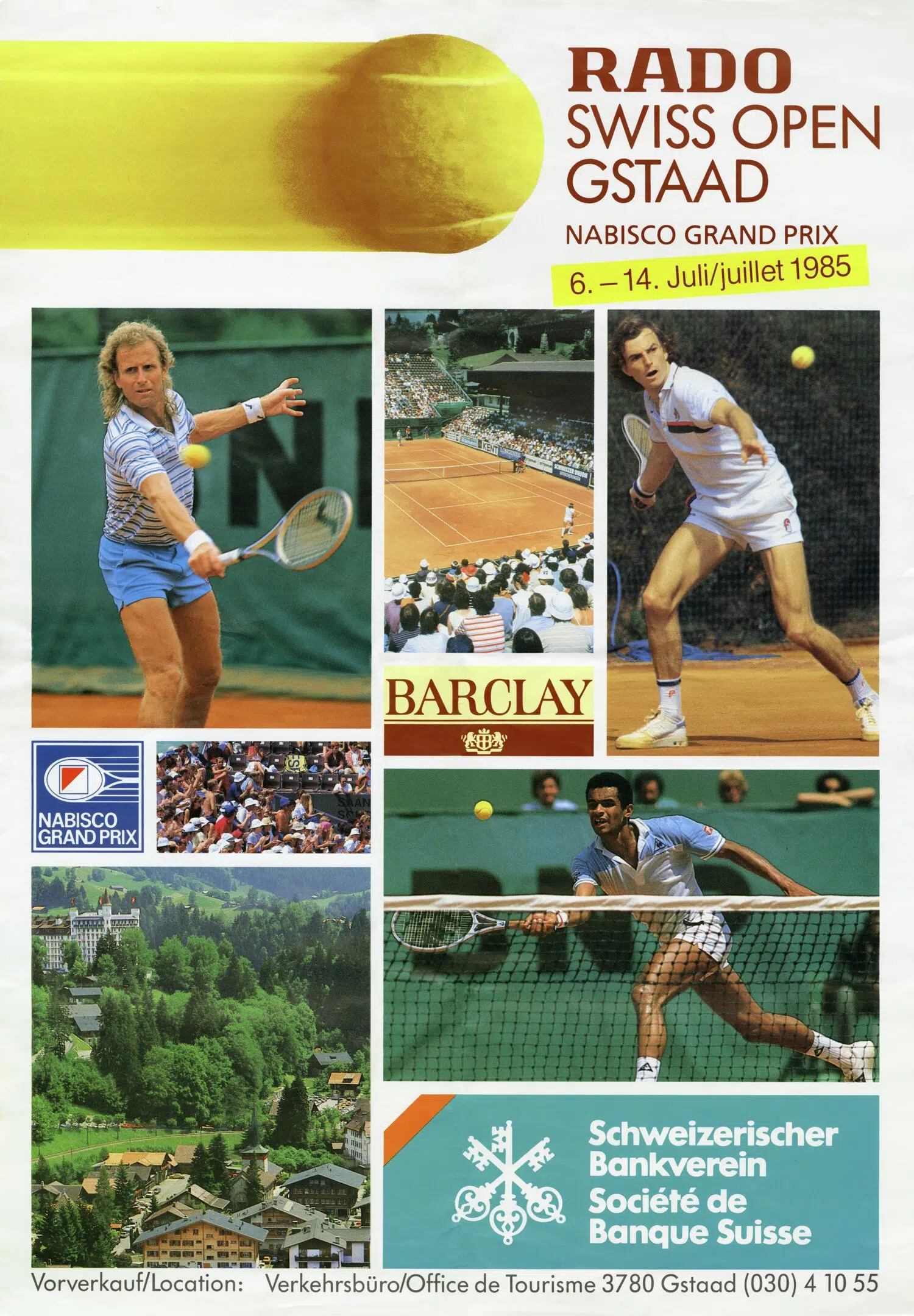 vintage poster tennis 1985
