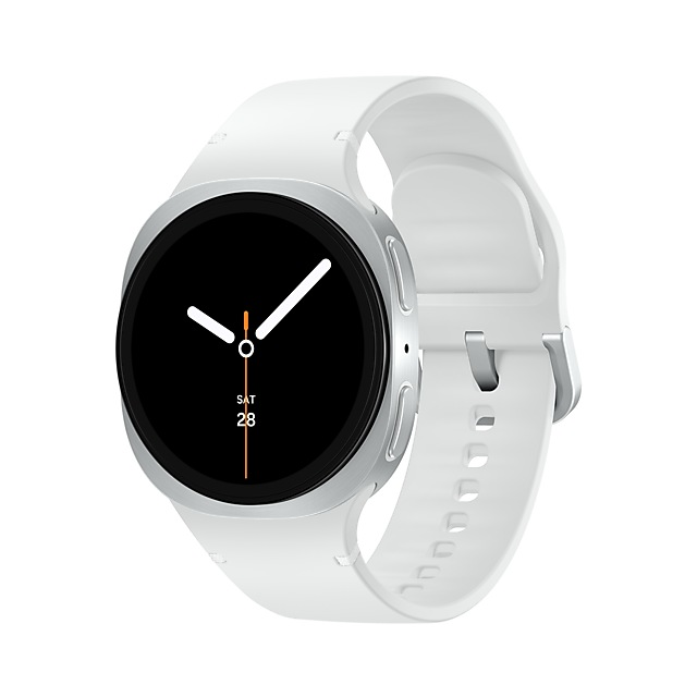 global wearable [watch8]sportband white silver 40mm sm right 547505755