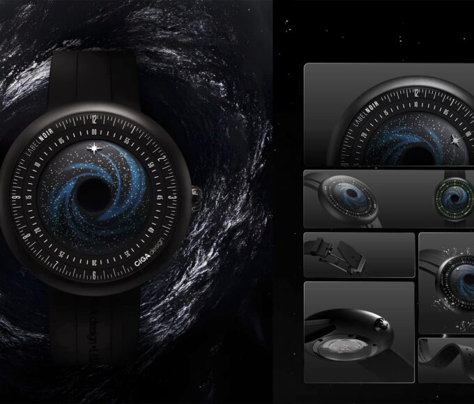 ciga design x label noir automatic watch blue planet ii black star edition une min