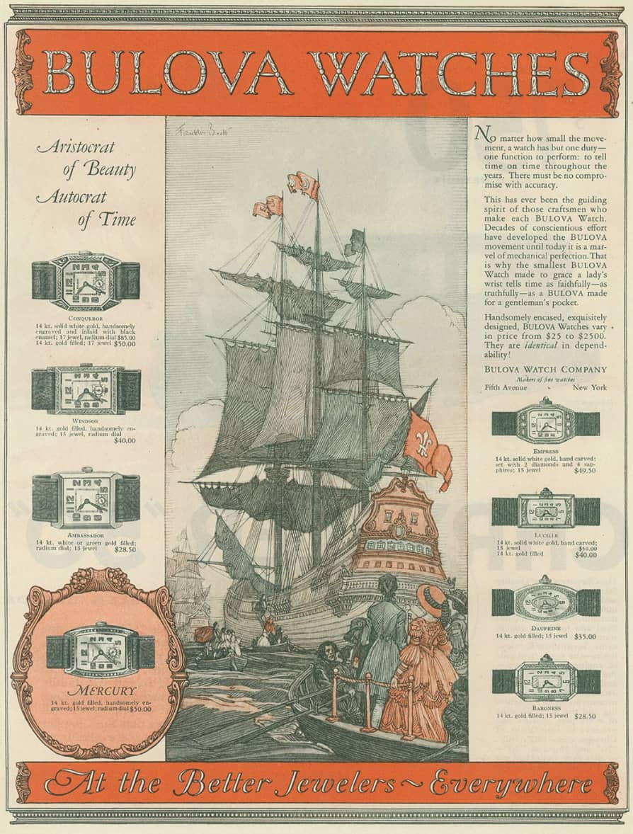 vintage bulova ad 1920s