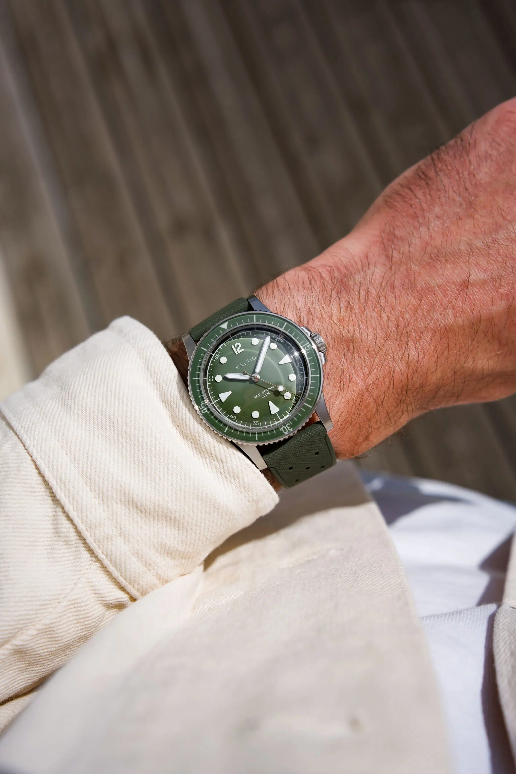 aquascaphe mk2 39 green rubber min