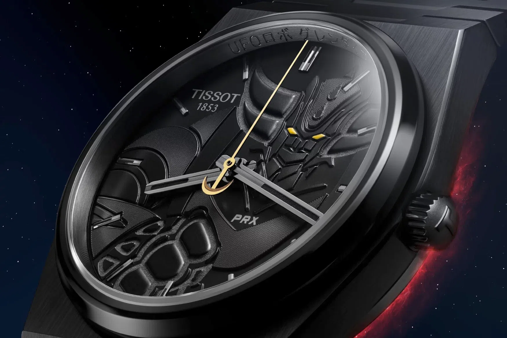 tissot prx 40mm ufo robot grendizer 50th anniversary special edition dial jpg webp