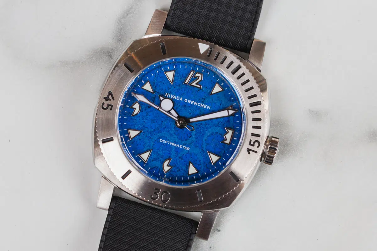 nivada depthmaster coral ocarat cadran et aiguilles