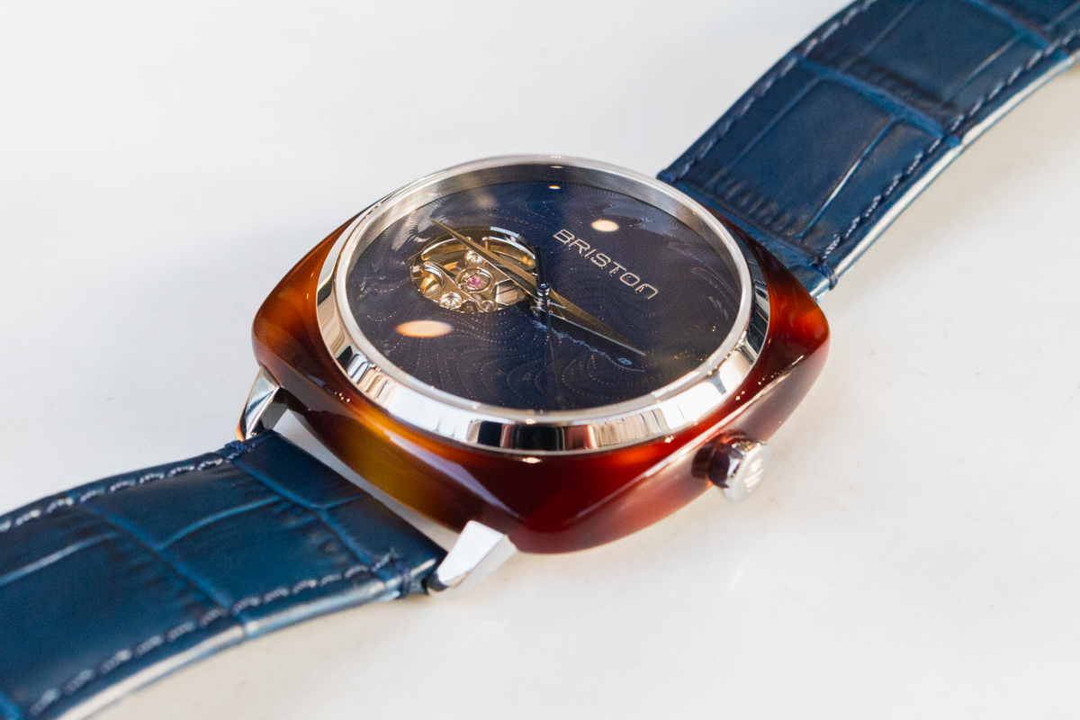 briston blubmaster iconic spiral bleu email grand feu x ocarat coeur ouvert