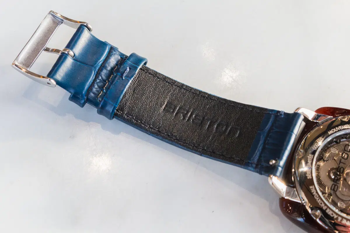 briston blubmaster iconic spiral bleu email grand feu x ocarat dos bracelet