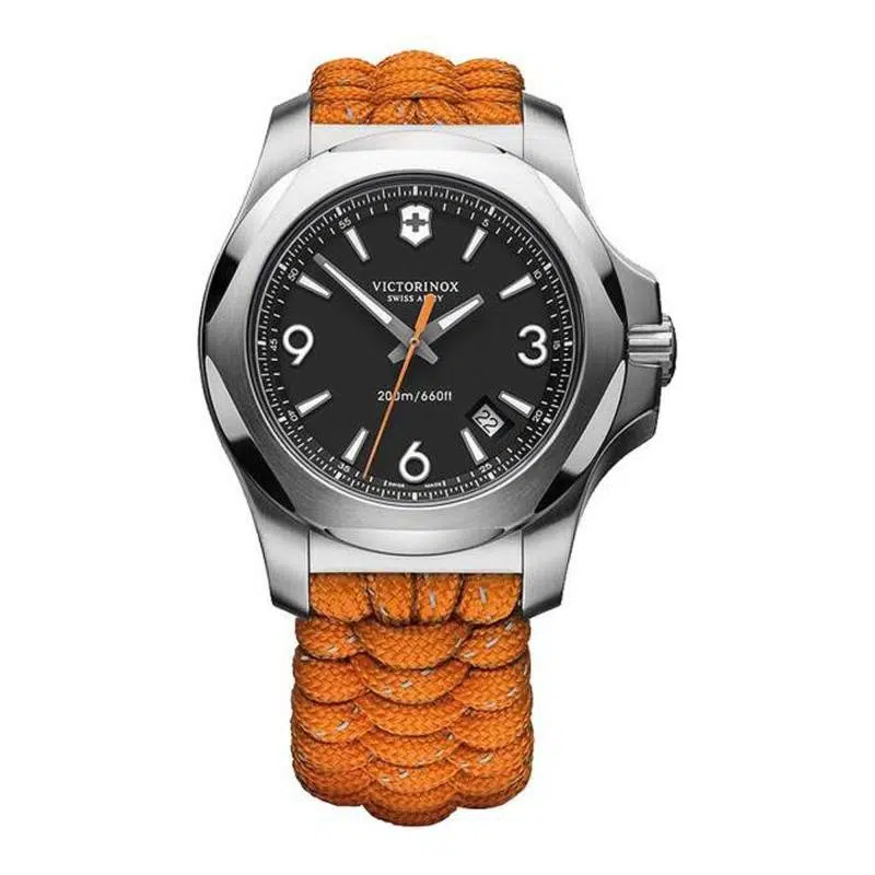 montre inox paracorde orange 249145 victorinox