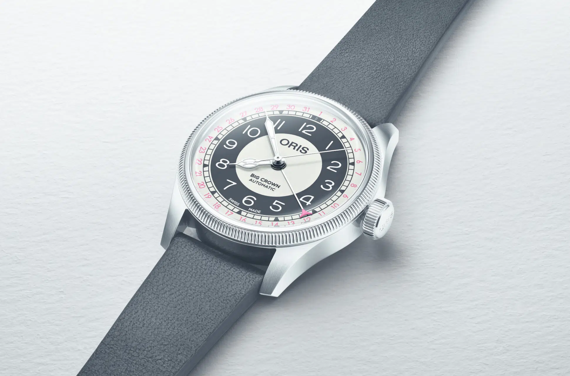 oris big crown pointer date bullseye une